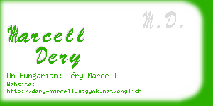 marcell dery business card
