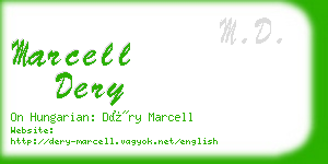 marcell dery business card